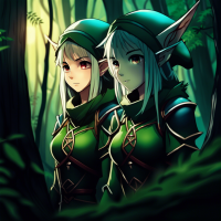 elves in the forest