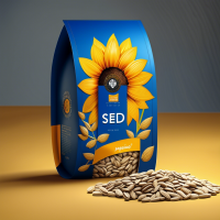 packaging for fried sunflower seeds, the image should evoke a desire to try and buy products, bright and memorable design, tasty in appearance, fragrant in appearance.