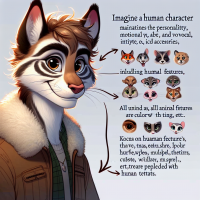 Transform this animal into a human character, removing all animal features (such as fur, ears, whiskers, muzzle, tail, etc.) while preserving its personality and recognizable traits. Focus on capturing the expression, posture, emotional vibe, and visual identity (like color scheme or accessories). The result should feel like a believable human version of this specific character. Realistic style.