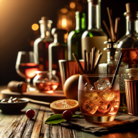 generate a background for drink glasses